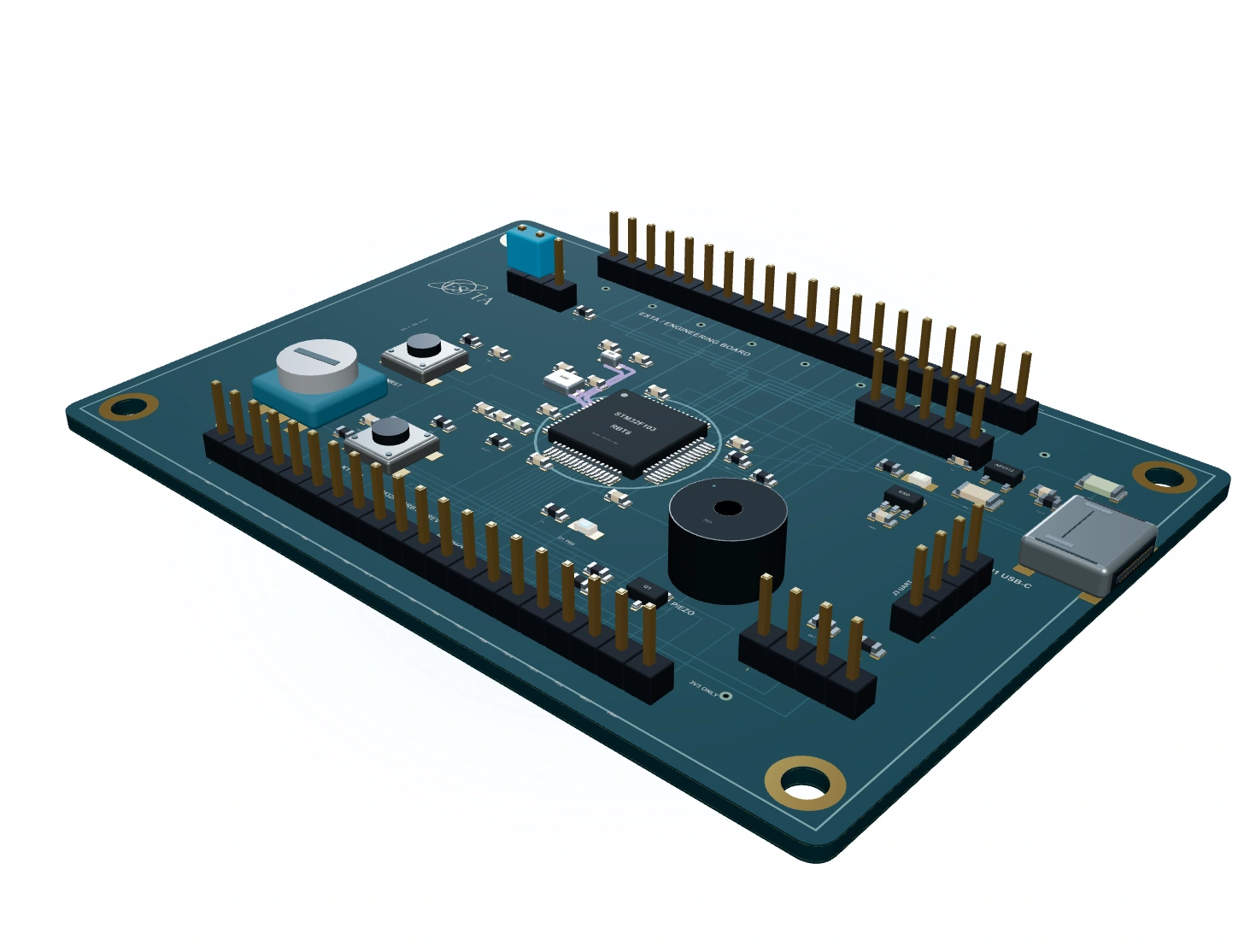 ESTA STM32F103RBT6 工程训练板模型